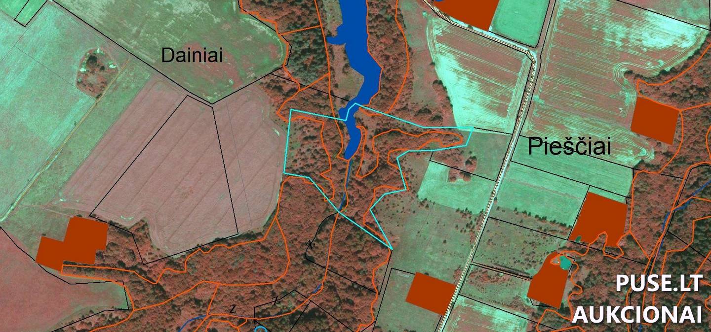 Žemės sklypas Sklypai Pieščiai, Kidulių sen., Šakių r. sav. 5