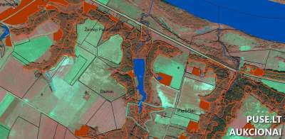 Žemės sklypas Šakių rajone, Pieščių kaime, miškų ūkio paskirties, pradinė kaina 4800 EUR