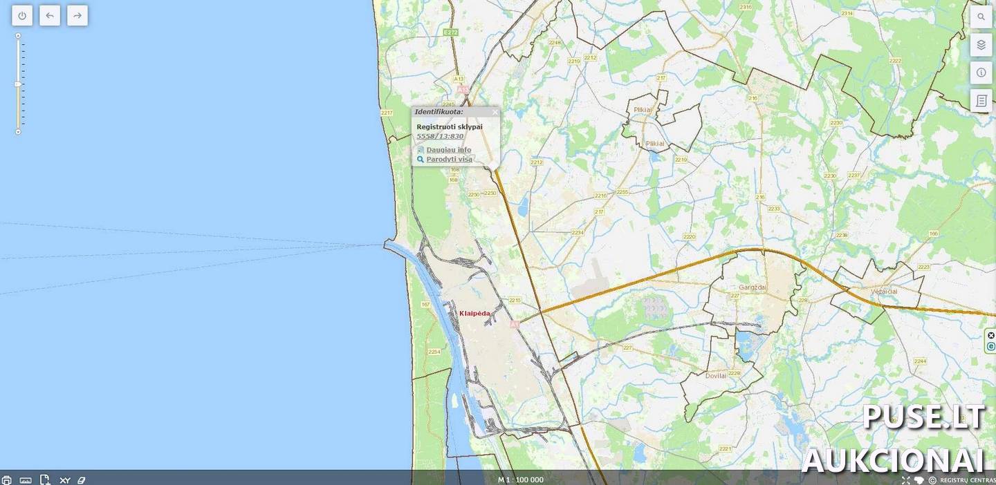 Žemės sklypas Sklypai Belgų g. 8, 92359 Aukštkiemiai, Sendvario sen., Klaipėdos r. sav. 2
