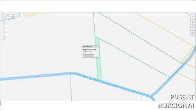 Žemės ūkio paskirties sklypas Raseinių rajone, Pakalniškių kaime, pradinė kaina 320 EUR