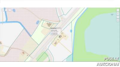 60/100 dalis gyvenamojo namo Kelmės r. Jauniškės k. 9, pradinė kaina 2822 EUR