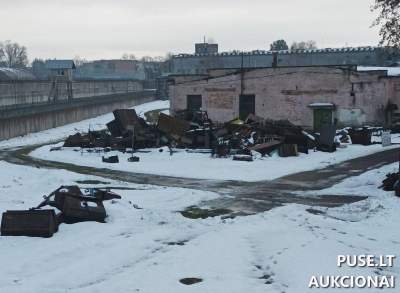 Juodojo metalo laužo aukcionas Alytuje, Ulonų g. 8A - pradinė kaina 8000 EUR, apie 40 tonų