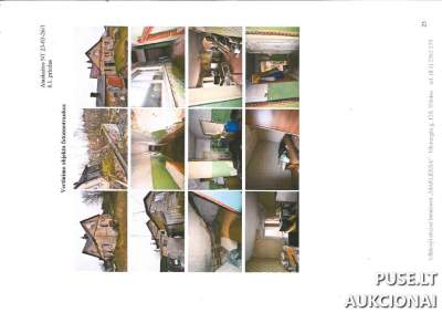 Patalpos aukcione Traku r. sav. Lentvaryje, Dzūkų g. 11, 38.54 kv.m plotas, pradinė kaina 15210 EUR