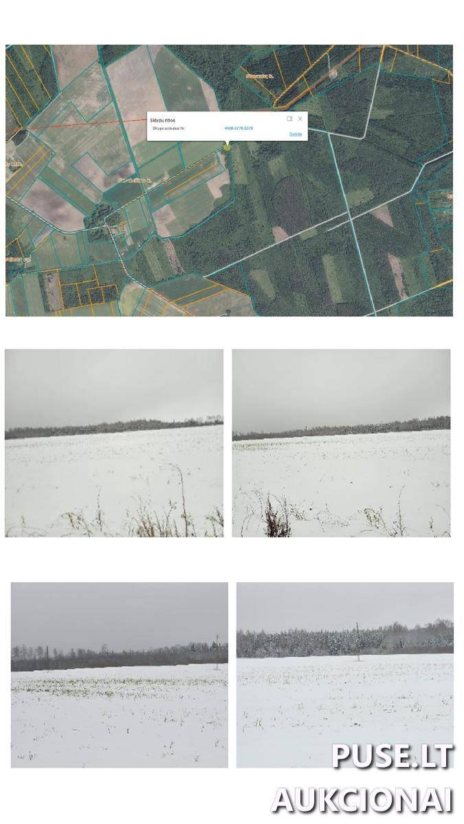 Žemės sklypas Sklypai Skrebiškis, Papilio sen., Biržų r. sav. 1