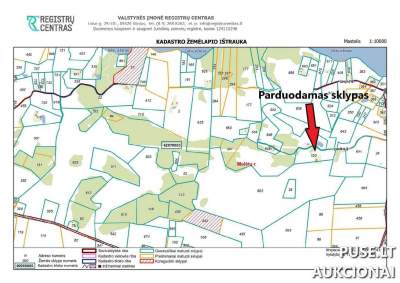Žemės ūkio paskirties sklypo dalis parduodama Molėtų rajone, Gėliogaliuose, pradinė kaina 840 EUR