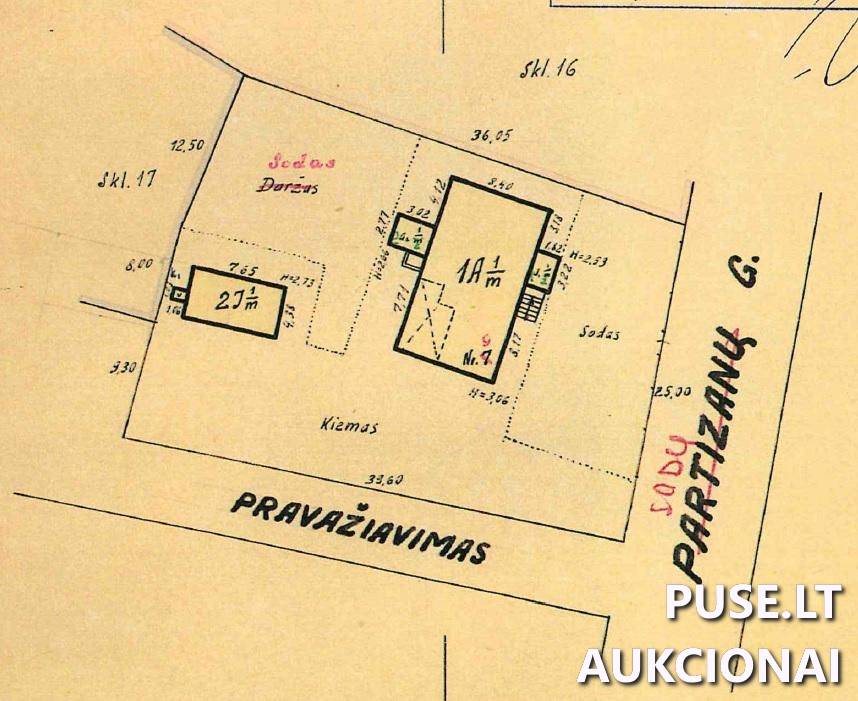 Gyvenamasis namas Pastatai Sodų g. 9, 99205 Žemaičių Naumiestis, Žemaičių Naumiesčio sen., Šilutės r. sav. 1