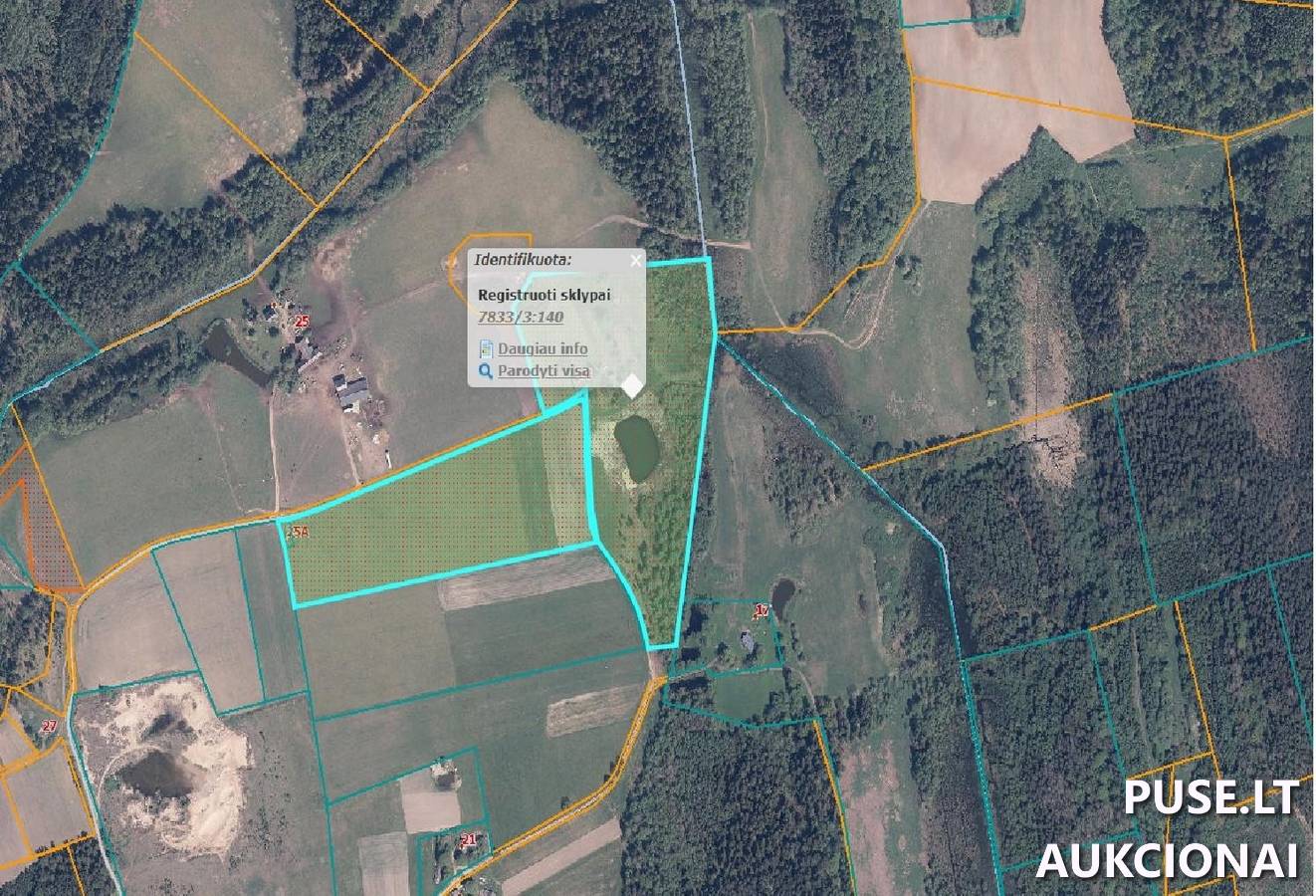 Žemės sklypas Sklypai Baltežerio g. 23, 87406 Brazdeikiai, Ryškėnų sen., Telšių r. sav. 2