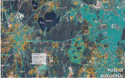 Žemės sklypas Telšių rajone, Brazdeikių k., pradinė kaina 6336 EUR, dalinis pardavimas