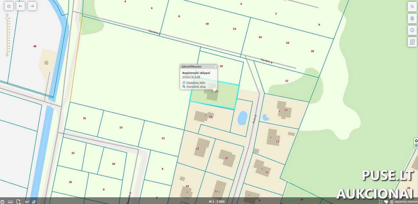 Žemės sklypas Sklypai Pušų g. 20, 95410 Ketvergiai, Dovilų sen., Klaipėdos r. sav. 3