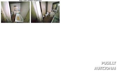 2 kambarių pataisomų patalpų dalis Visagine, Kosmoso g. 30, pradinė kaina 5520 EUR, Antstolių varžytynės