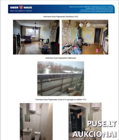 Parduodamas butas Šilutės rajone, Rusnės mieste, žema pradine kaina 15000 EUR