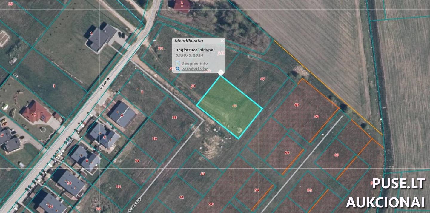 Žemės sklypas Sklypai Sodėnų g. 49, 92441 Trušeliai, Sendvario sen., Klaipėdos r. sav. 2