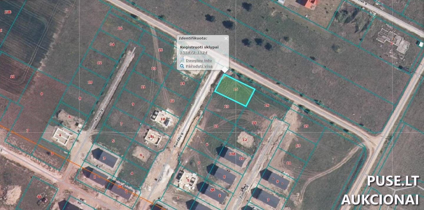Žemės sklypas Sklypai Raudžių g. 15, 92405 Radailiai, Sendvario sen., Klaipėdos r. sav. 2