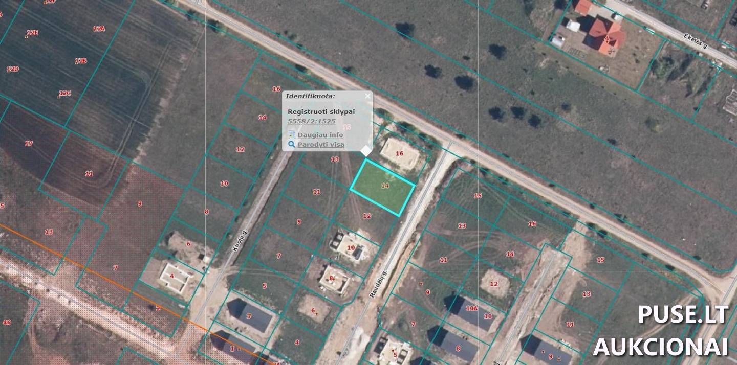 Žemės sklypas Sklypai Raudžių g. 14, 92405 Radailiai, Sendvario sen., Klaipėdos r. sav. 2