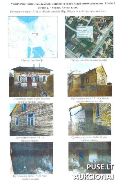 Gyvenamasis namas Alytaus rajone, Simne, Birutės g. 7, pradinė kaina 9600 EUR