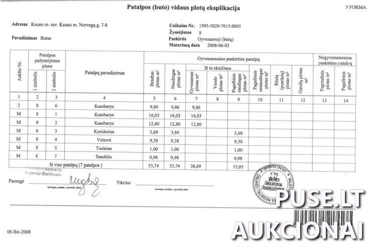 Butas Patalpos/Butai Norvegų g. 7, 45261 Kaunas, Kauno m. sav. 5
