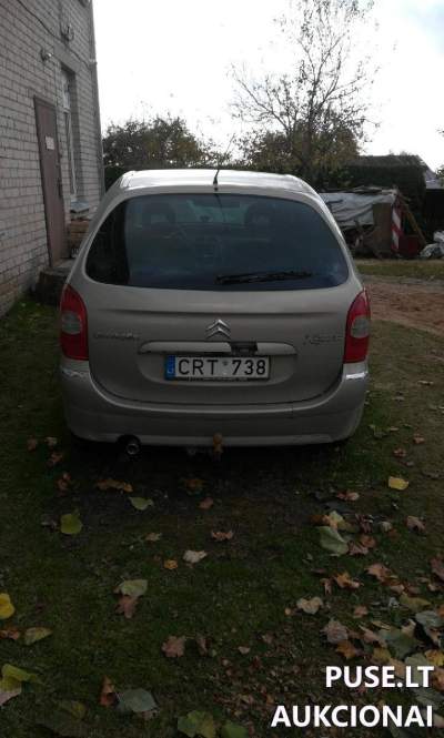 Lengvasis automobilis Citroen Xsara Picasso 2007 m. aukcione nuo 314 EUR