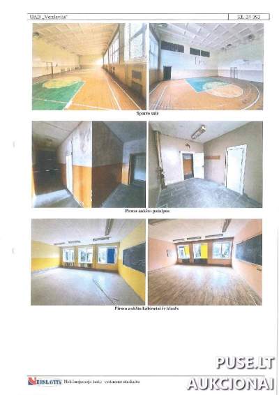 Pastatas Mokykla Plungės r. Stalgėnų k. 2089 kv.m 65450 EUR pradinė kaina