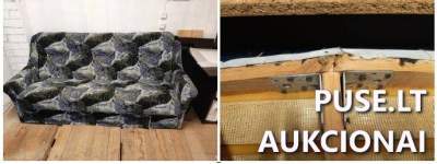 Baldų aukcionas Vilniuje: Sofa parduodama už 90 EUR