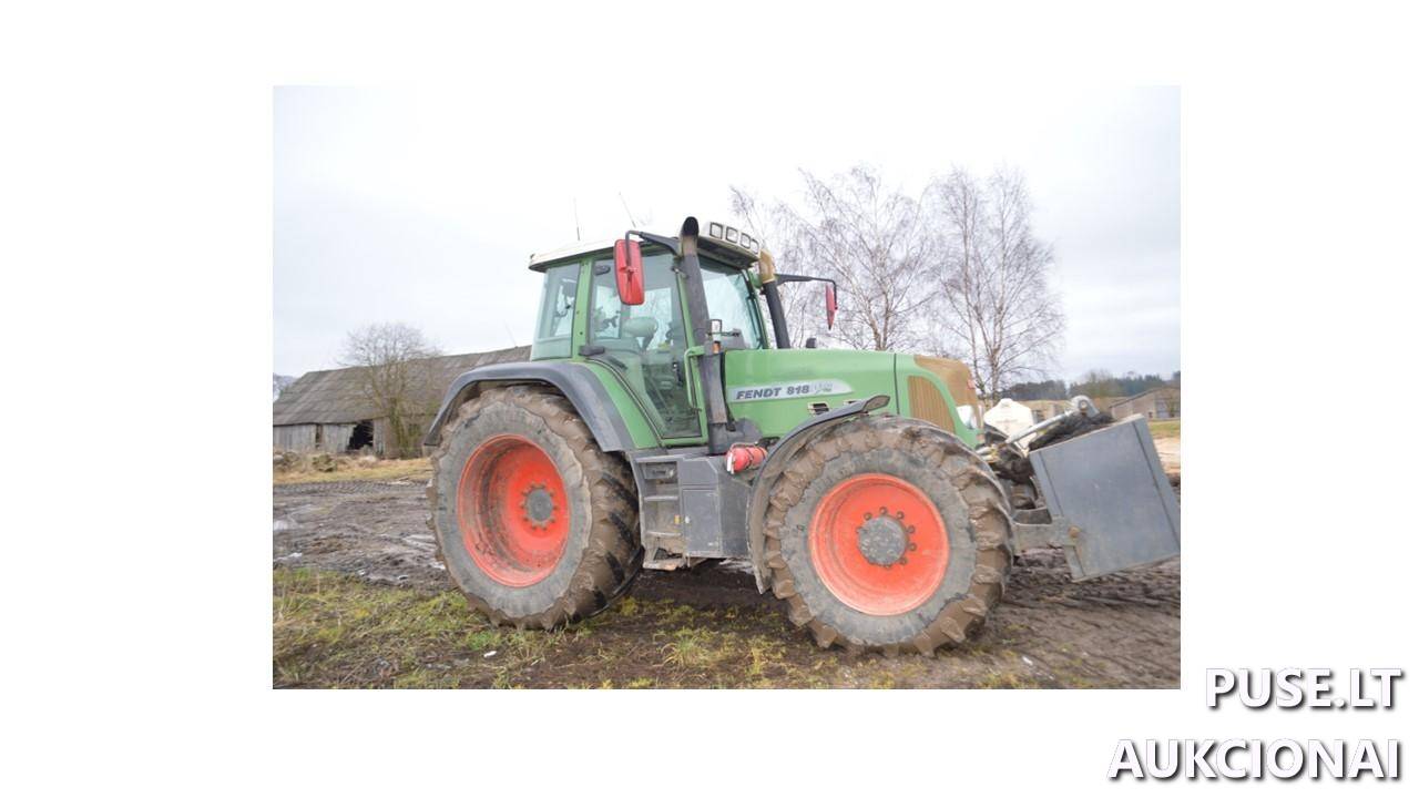 Ratinis traktorius Fendt 818 Vario Traktoriai, savaeigės mašinos, priekabos, puspriekabės 3