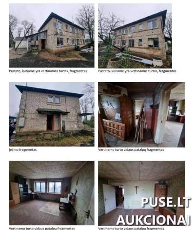 Parduodamas 2 kambarių butas Rokiškio r. savivaldybėje, Šileikių g. 15-1, pradinė kaina 1401 EUR