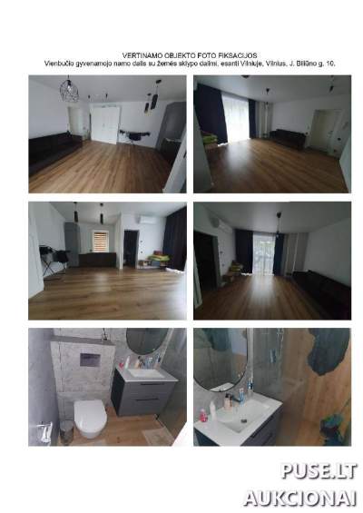 Parduodama gyv. namo dalis Vilniuje, J. Biliūno g. 10, 53040 EUR, 1158 kv.m bendras plotas