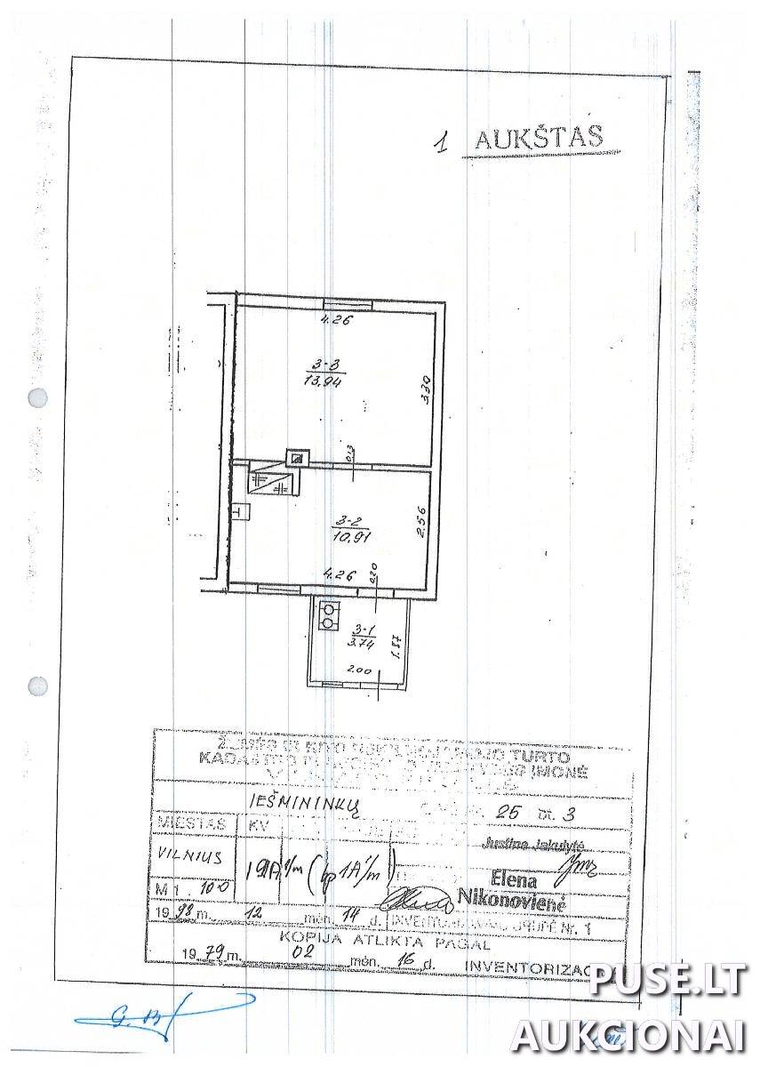 Butas Patalpos/Butai Iešmininkų g. 25, 02151 Vilnius, Vilniaus m. sav. 1