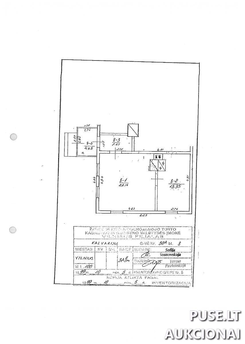 Butas Patalpos/Butai Kalvarijų g. 50A, 09304 Vilnius, Vilniaus m. sav. 1