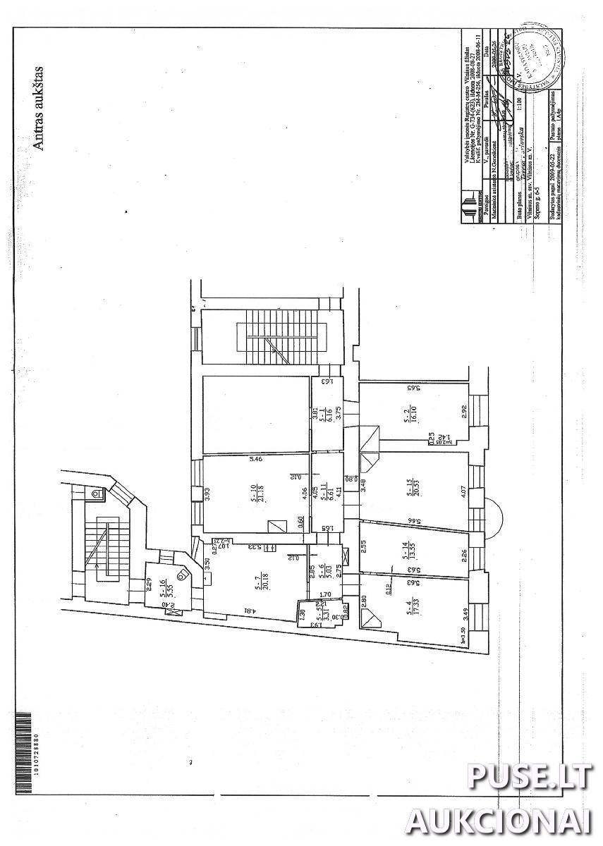 Butas Patalpos/Butai V. Šopeno g. 6, 03211 Vilnius, Vilniaus m. sav. 1