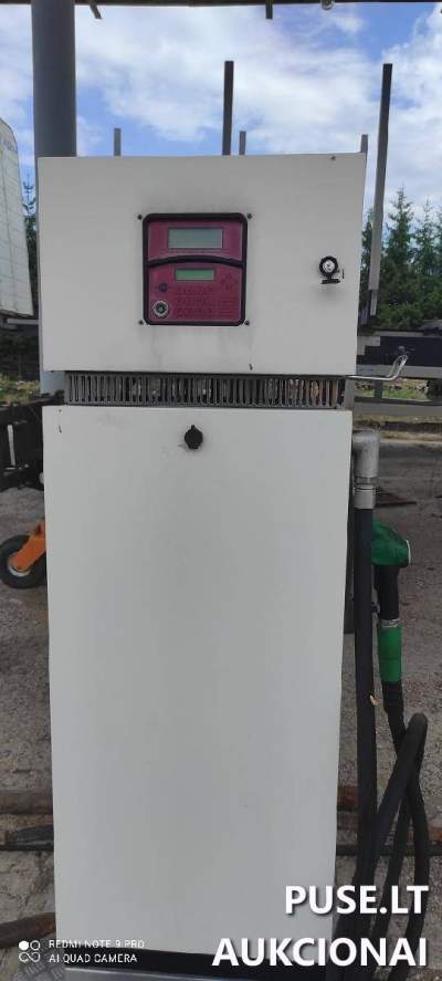 Elektroninė kuro išdavimo kolonėlė Telšiuose viešame aukcione nuo 480 EUR