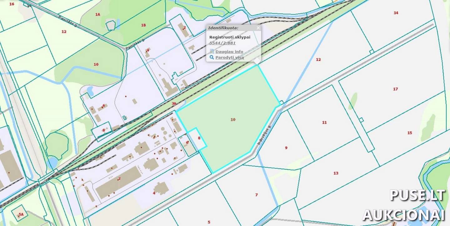 Žemės sklypas Sklypai Industrijos g. 10, 95346 Rimkai, Dovilų sen., Klaipėdos r. sav. 8
