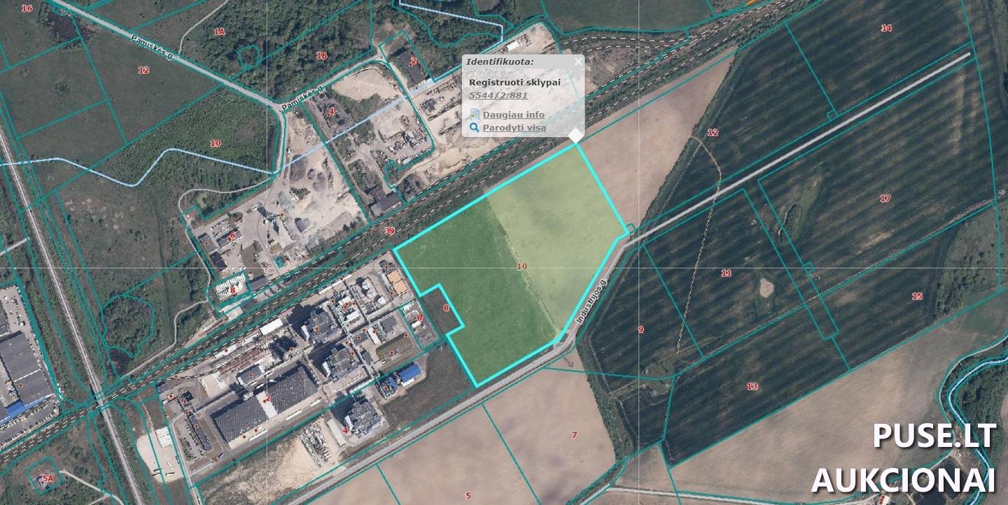 Žemės sklypas Sklypai Industrijos g. 10, 95346 Rimkai, Dovilų sen., Klaipėdos r. sav. 9