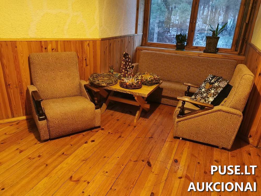 Baldų komplektas: sofa lova Inv. Nr. 02-19030254 Kitas turtas 2