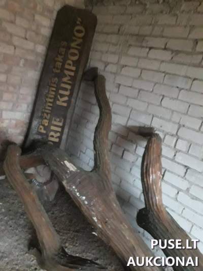 Ąžuolinis stendas Kupiškio rajone, Aleksandrijos k. su 220 EUR pradine kaina - Kitas turtas