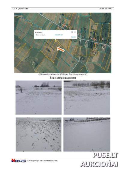 Žemės ūkio paskirties 1.15 ha sklypas Kupiškio rajone, Tatkonių kaime, pradinė kaina 2700 EUR