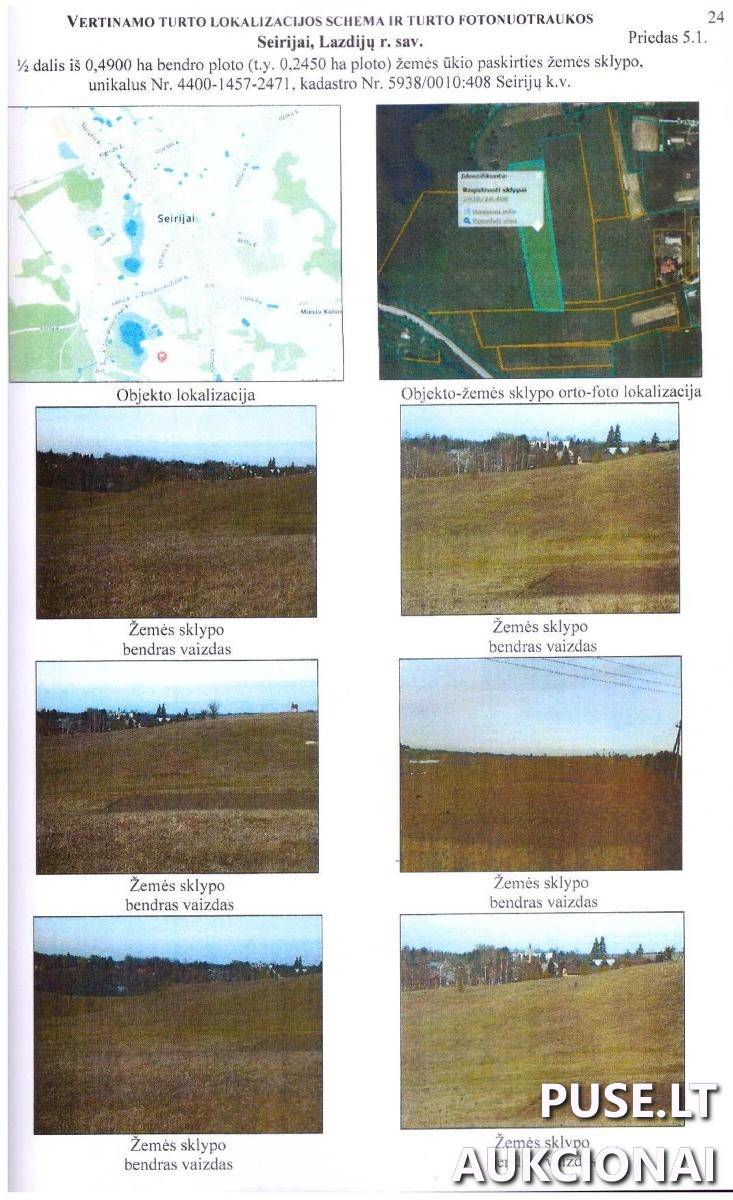 Žemės sklypas Sklypai Seirijai, Seirijų sen., Lazdijų r. sav. 1
