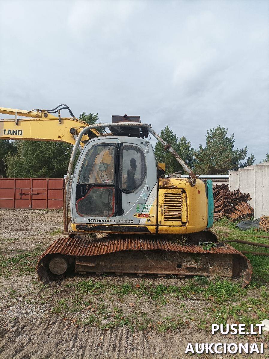 Vikšrinis ekskavatorius New  Holland E135SR Inv. Nr. 32-26006625 Nenurodyta 5