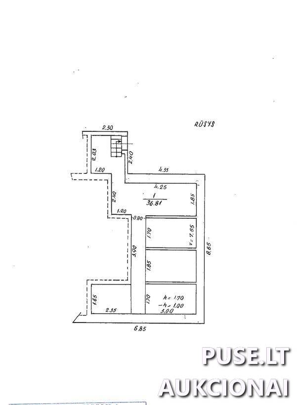Gyvenamasis namas Pastatai V. Kudirkos g. 79, 84157 Joniškis, Joniškio sen., Joniškio r. sav. 1