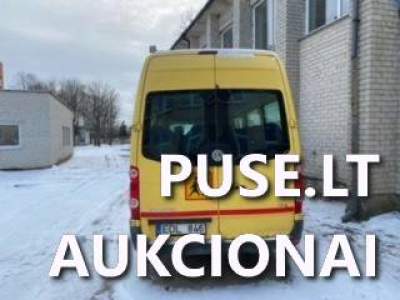 Mokyklinis autobusas VW Crafter 2008 m. parduodamas aukcione nuo 1500 EUR