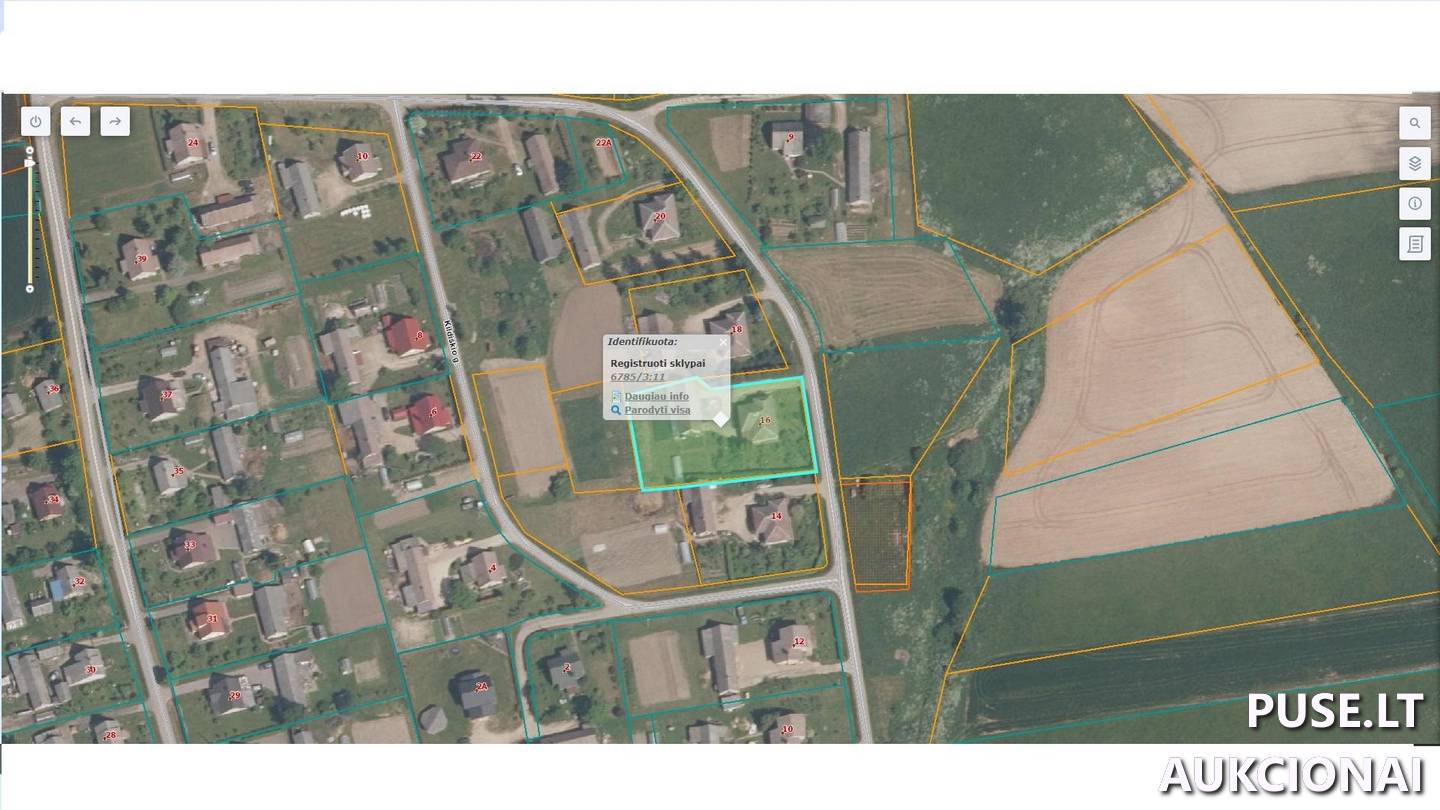 Žemės sklypas Sklypai Mūšos g. 16, 39440 Žilpamūšis, Saločių sen., Pasvalio r. sav. 1