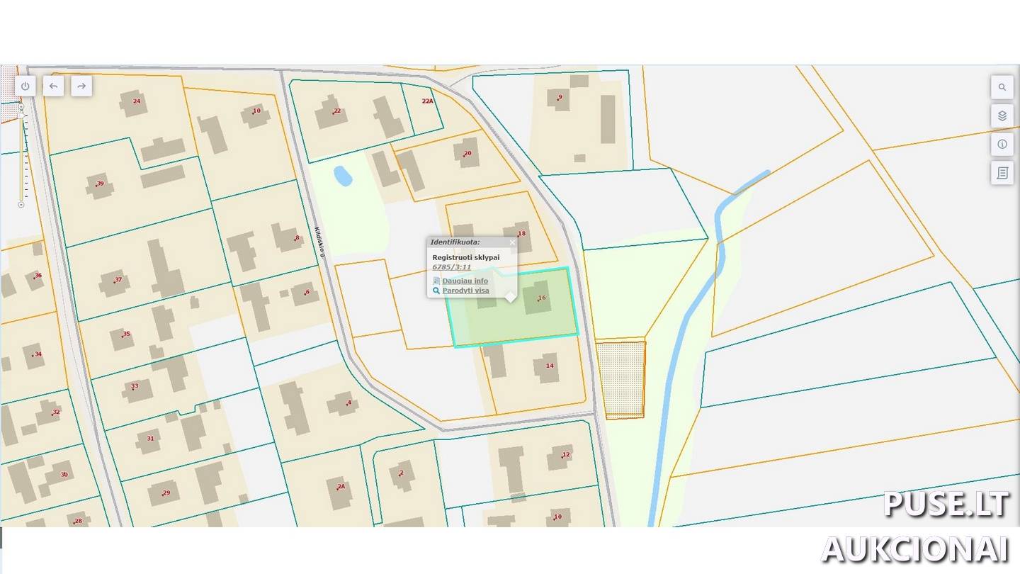 Žemės sklypas Sklypai Mūšos g. 16, 39440 Žilpamūšis, Saločių sen., Pasvalio r. sav. 2