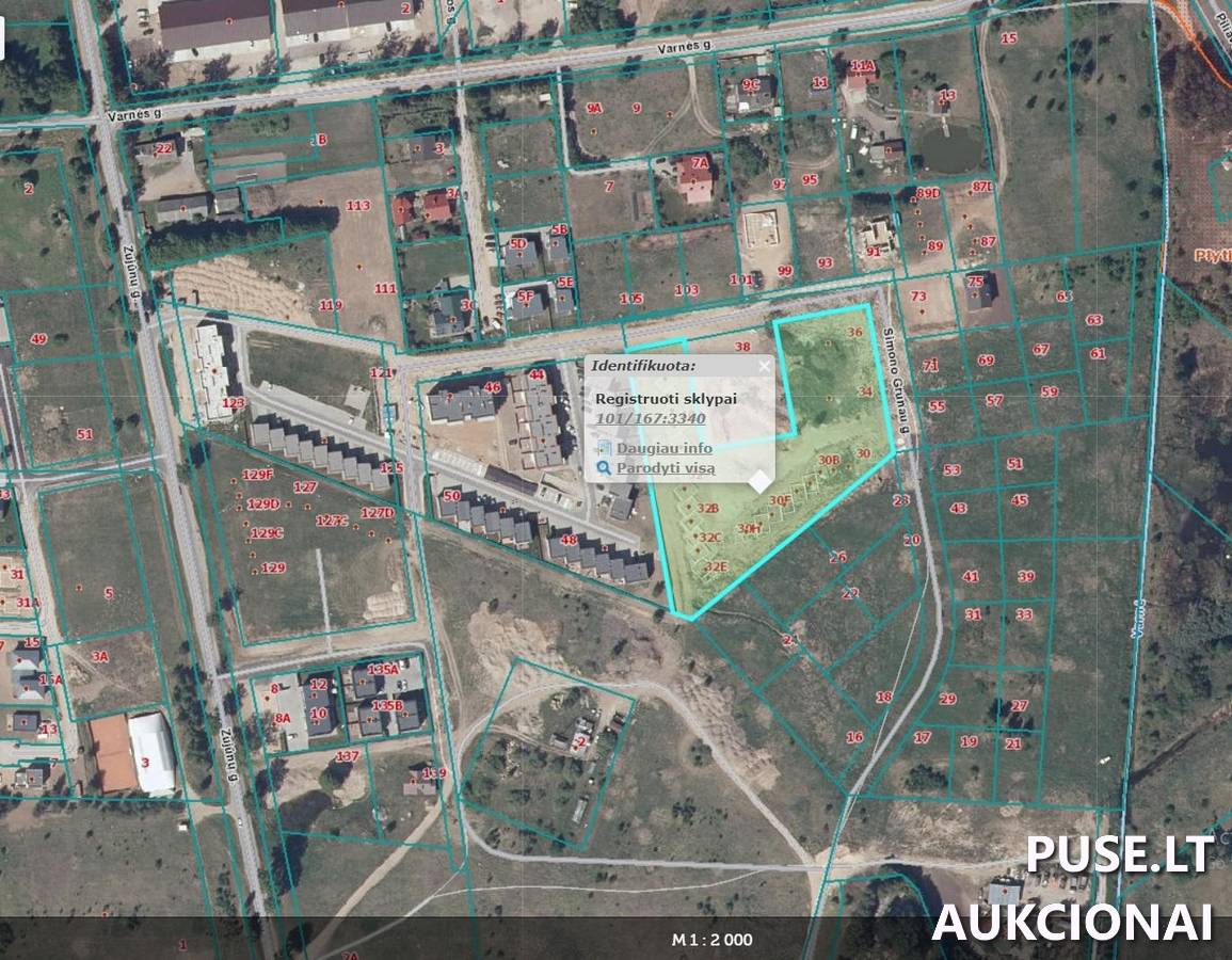 Žemės sklypas Sklypai S. Grunau g. 30, 06243 Vilnius, Vilniaus m. sav. 1