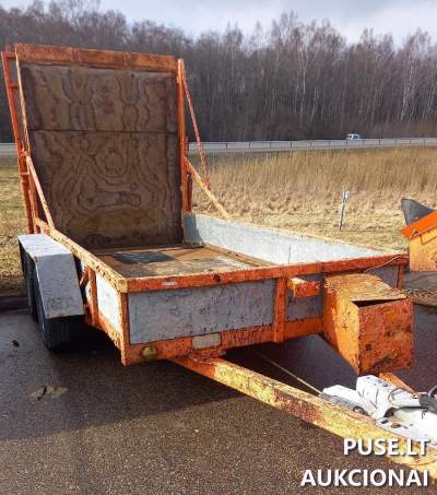 Auto priekaba-tralas Bazaltas-3 pradinė kaina 650 EUR, aukcionas Telšiuose