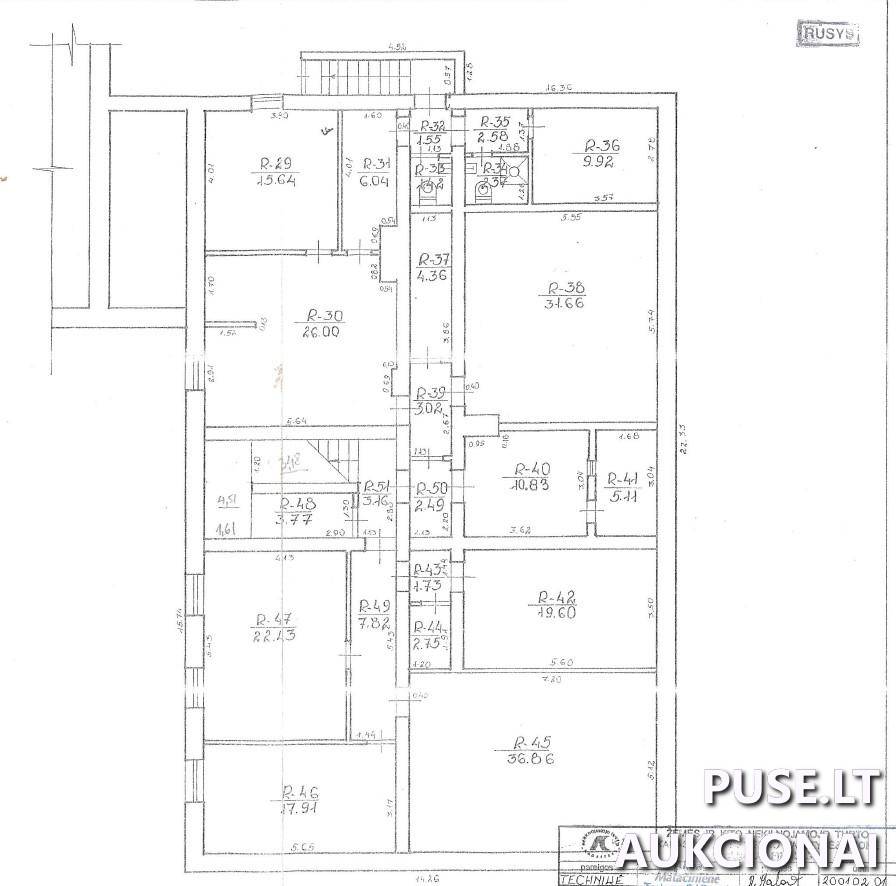 Pašto patalpos pažymėtos R-29 iki R-51, 1-15 iki 1-21, 1-27 iki Patalpos/Butai Vytauto g. 22, 21105 Trakai, Trakų sen., Trakų r. sav. 5