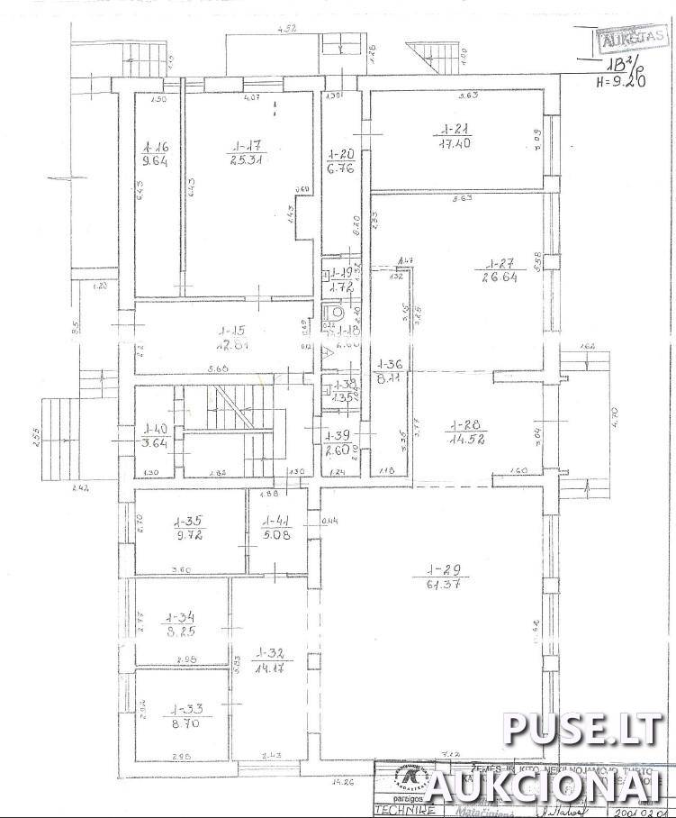 Pašto patalpos pažymėtos R-29 iki R-51, 1-15 iki 1-21, 1-27 iki Patalpos/Butai Vytauto g. 22, 21105 Trakai, Trakų sen., Trakų r. sav. 6