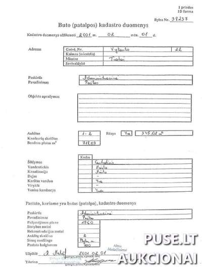 Administracinės patalpos Trakuose 718 kv.m 376953 EUR, Vytauto g. 22