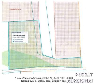 Žemės ūkio sklypo dalis Šilutės rajone, Naujapievių kaime, pradedama nuo 1620 EUR