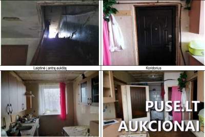 Dalinės nuosavybės butas Šilutės rajone, Uostadvaryje 6376 EUR kaina, antstolio varžytynės