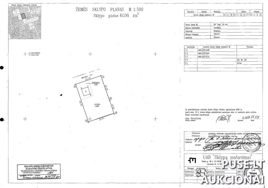 Žemės sklypas Sklypai Uogų 1-oji g. 12, 13202 Juodiškės, Rukainių sen., Vilniaus r. sav. 1