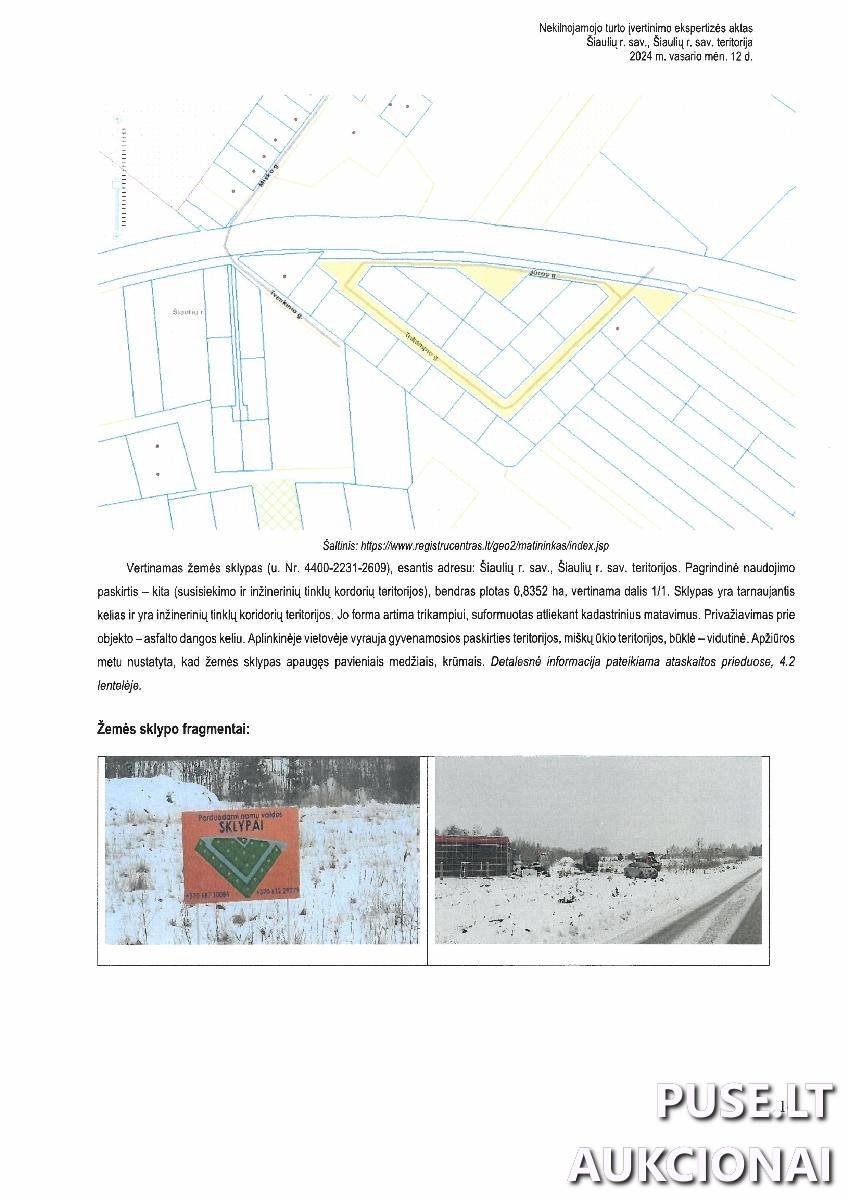 Žemės sklypas Sklypai Šiaulių r. sav., Šiaulių apskr. 1